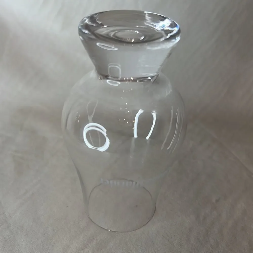 Grand Mariner 8 Ounces Cordial Liquor Cocktail  Clear Glass White Lettering Used
